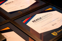 REACH award certificates